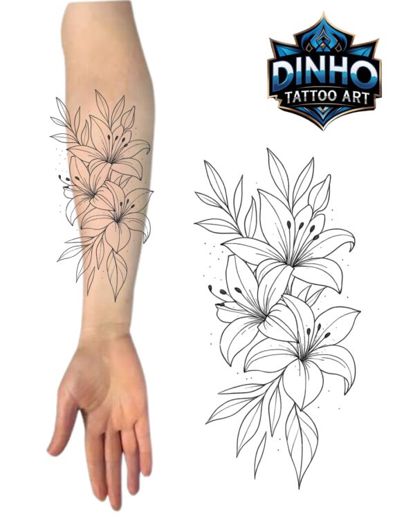Floral Feminina Antebraço